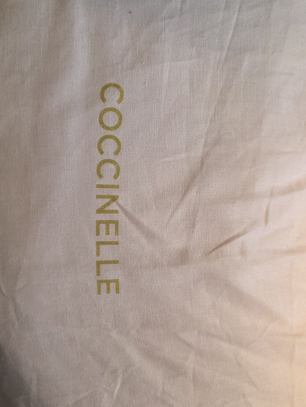 Coccinelle Cream Leather Crossbody Bag with Gold Logo - Picture 11 of 12